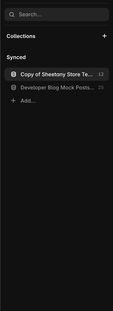New CMS collection visible in Framer after sync